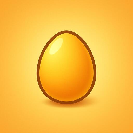 Golden egg icon representing rewards