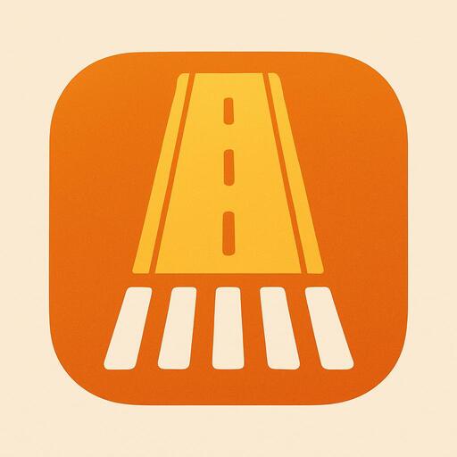 Road crossing icon showing simple gameplay