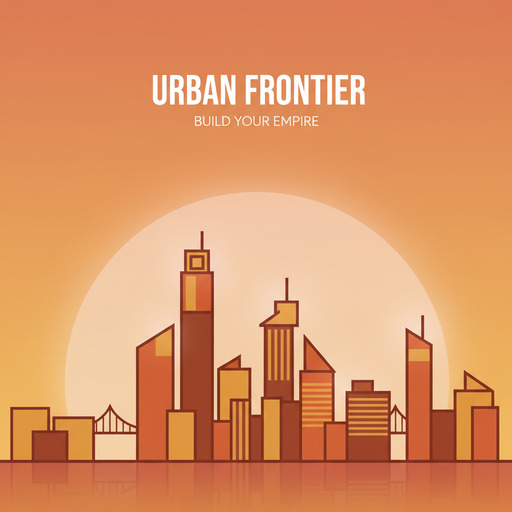 Urban silhouette with buildings