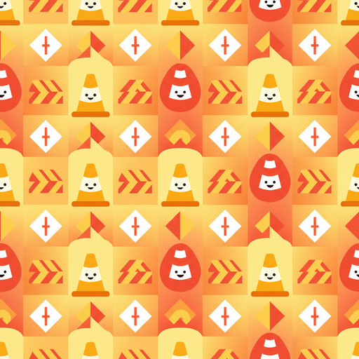 Traffic cones and road elements